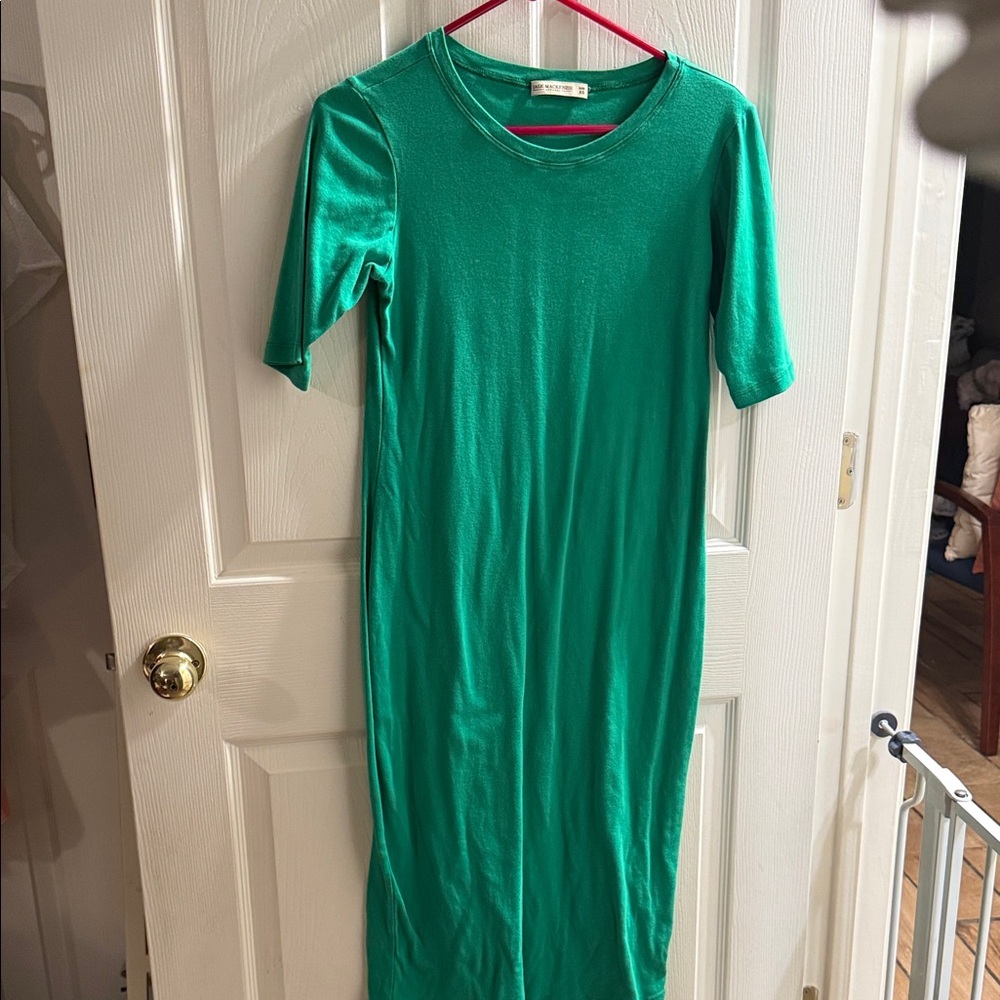 Laura Ashley Green Maxi T-Shirt Dress